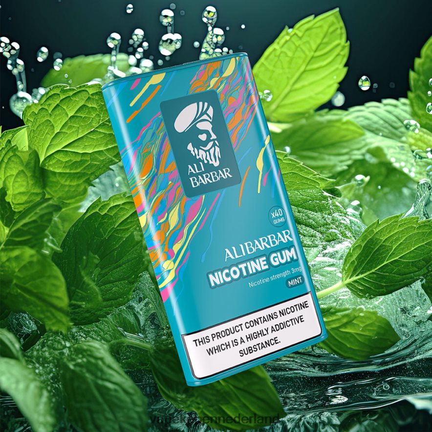Alibarbar nicotine kauwgom appel NNL4PT98 Vape Kopen