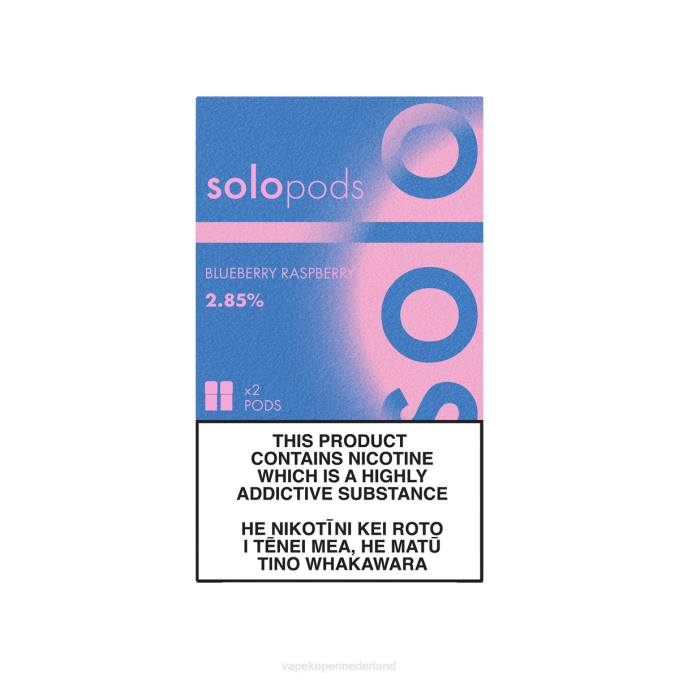E-Liquid Nederland bosbes framboos | Solo vervangende pod, 2-pack 864D53