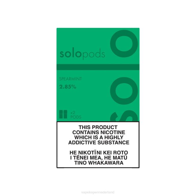 E-Liquid Nederland groene munt | Solo vervangende pod, 2-pack 864D62