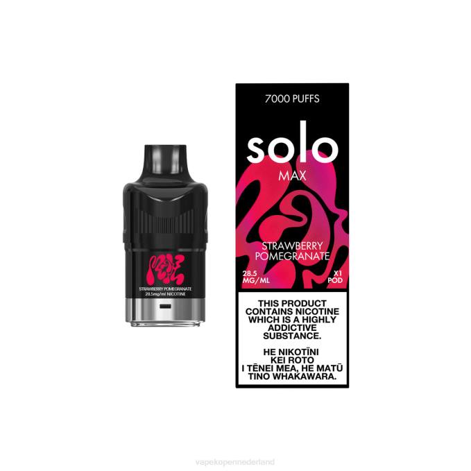Electronic Cigarette Vape aardbei granaatappel | Solo MAX peul 864D84