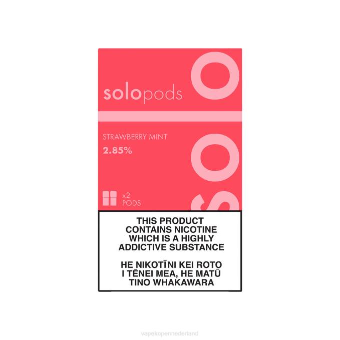Electronic Cigarette Vape aardbei munt | Solo vervangende pod, 2-pack 864D60