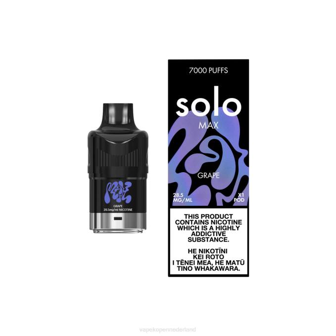 Electronic Cigarette Vape druif | Solo MAX peul 864D78