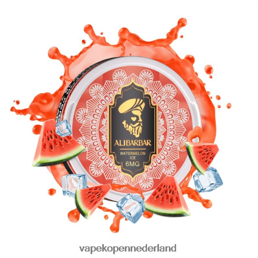 Alibarbar nicotinezakjes watermeloen ijs NNL4PT94 E-Liquid Nederland