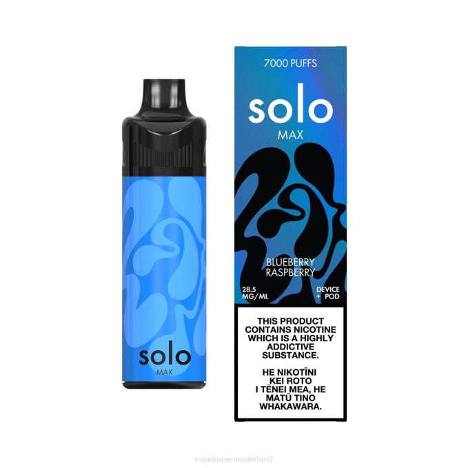 E-Liquid Nederland bosbes framboos | Solo MAX pod-kit 864D65