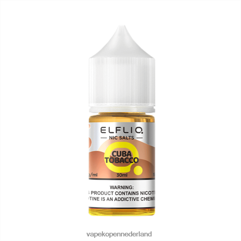 ELFBAR ELFLIQ Nic zout 30 ml Cuba tabak 2BF82016