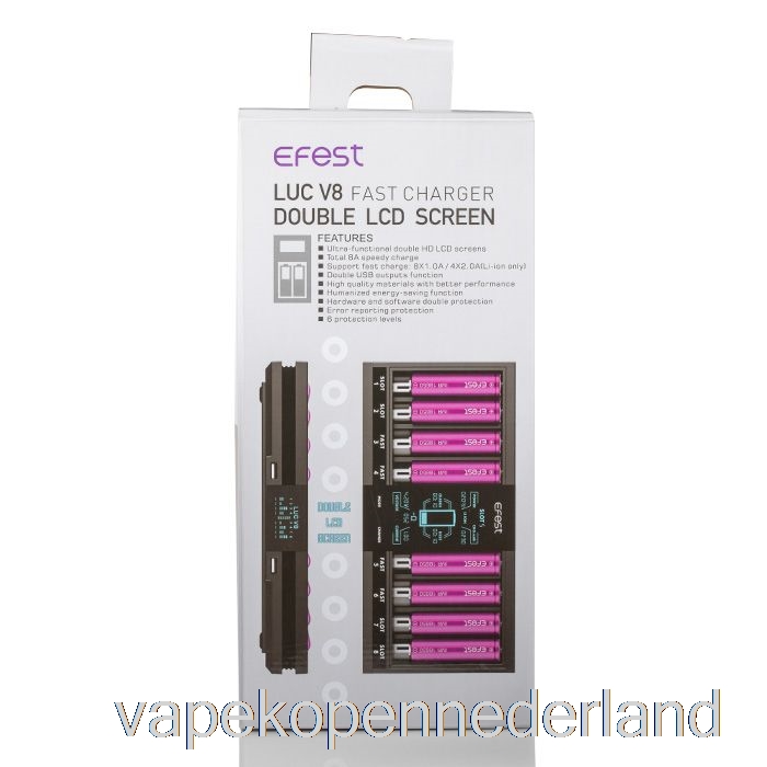 Vape Nederland Efest Luc V8 Dubbel Lcd-scherm Snelle Batterijlader