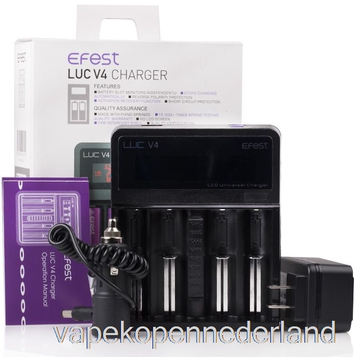 Elektronische Sigaret Vape Efest Luc V4 Lcd-oplader