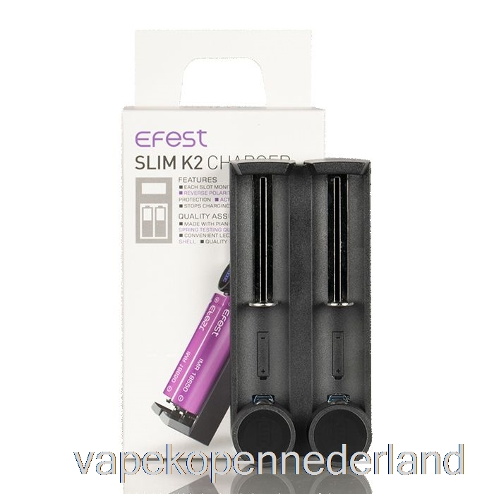 Vape Nederland Efest Slim K2 Batterijlader Met Twee Slots
