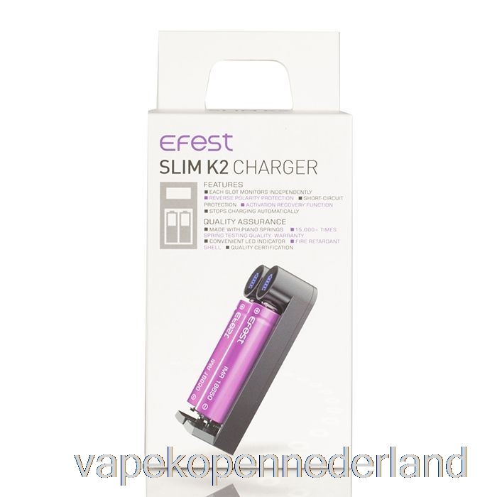 Vape Nederland Efest Slim K2 Batterijlader Met Twee Slots
