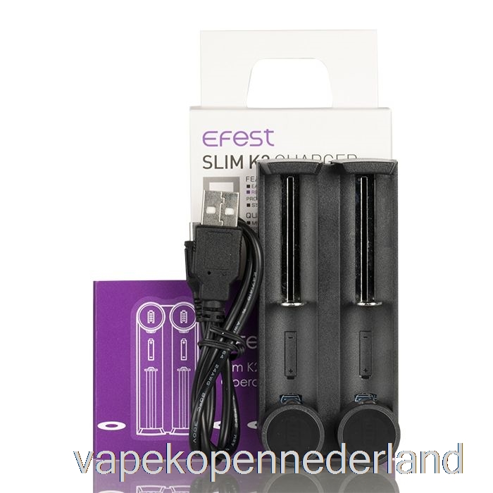 Vape Nederland Efest Slim K2 Batterijlader Met Twee Slots