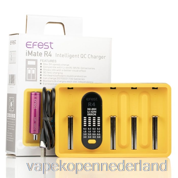 Elektronische Sigaret Vape Efest Imate R4 Intelligente Qc-oplader