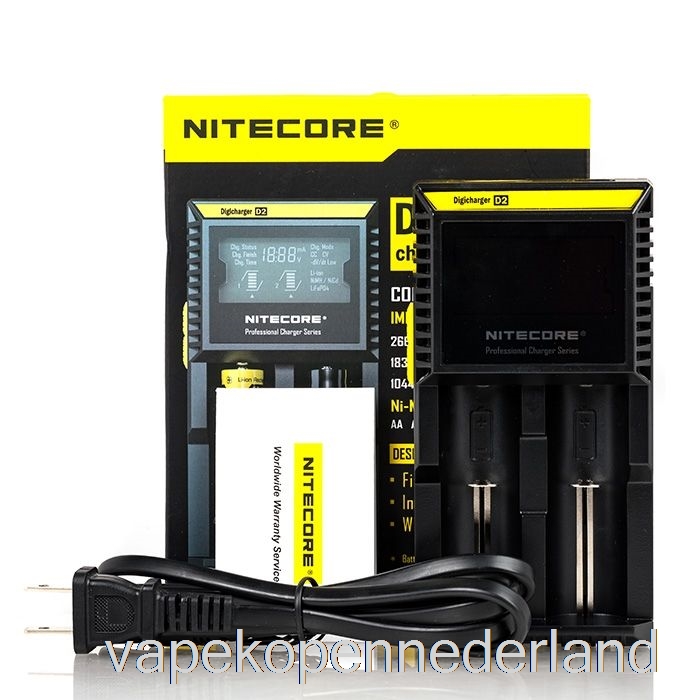 Vape Nederland Nitecore D2 Batterijlader (2-bay)