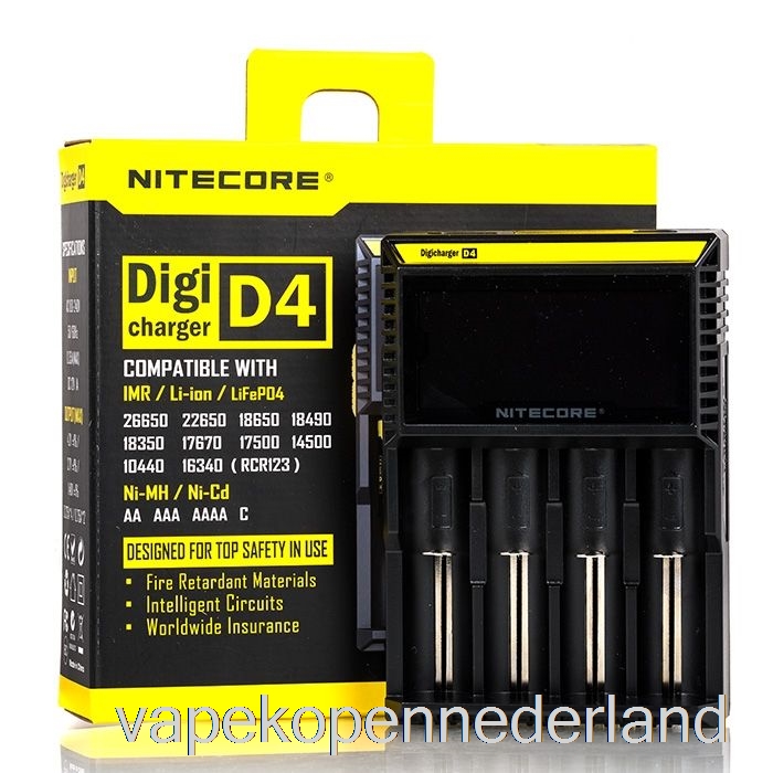 Vape Nederland Nitecore D4 Batterijlader (4-bay)