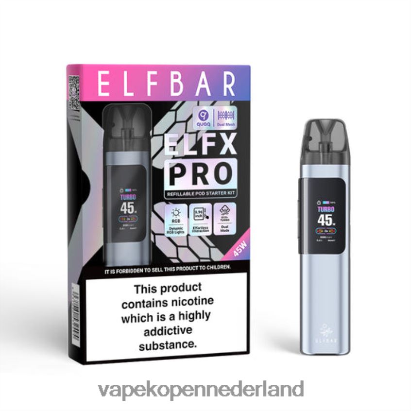 ELFBAR ELFX Pro Open het podapparaat zwart 2BF8205