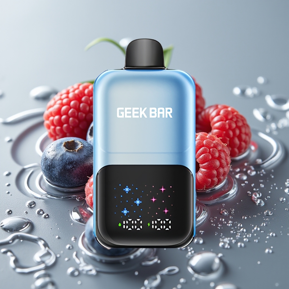 GEEK BAR 2GO Twee Serie 50000 Puffs 20ml Dual Tanks Blauwe Bes Framboos IJs