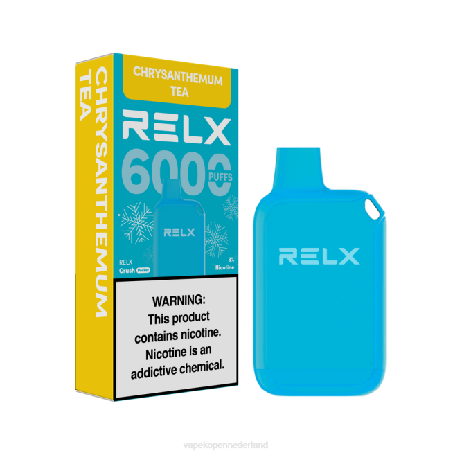 Electronic Cigarette Vape chrysant thee - RELX Crush Pocket 6000 ijskoud LZ0V21