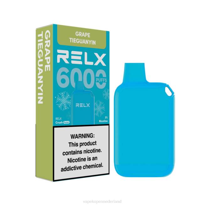 Electronic Cigarette Vape druif tieguanyin - RELX Crush Pocket 6000 ijskoud LZ0V18
