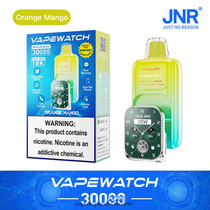 JNR damp horloge oranje mango PVVZ2 - Vape Store