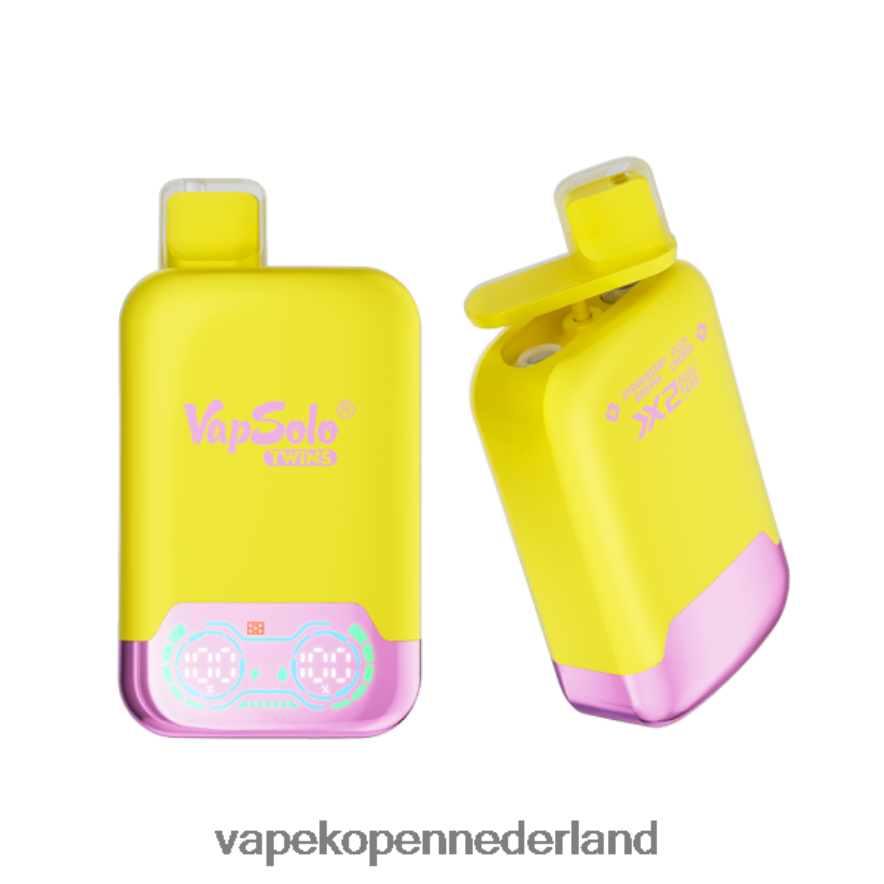Vapsolo TWINS wegwerp damp aardbei-banaan en koolzuurhoudende kers NNL4PT144 E-Liquid Nederland