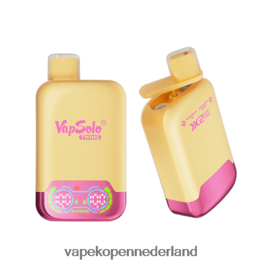 Vapsolo TWINS wegwerp damp watermeloenijs en aardbei-mango NNL4PT147 Vape Zonder Nicotine