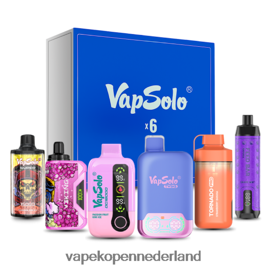 Vapsolo verrassingsboxset willekeurige smaken NNL4PT137 Vape Zonder Nicotine