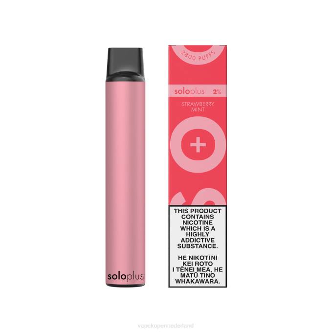 E-Liquid Nederland aardbei munt | Solo Plus wegwerp damp 864D26