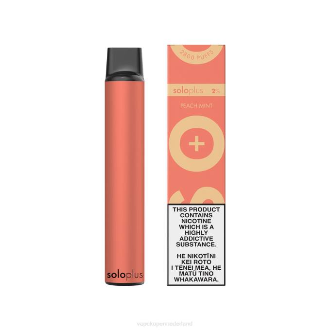 E-Liquid Nederland perzik munt | Solo Plus wegwerp damp 864D23