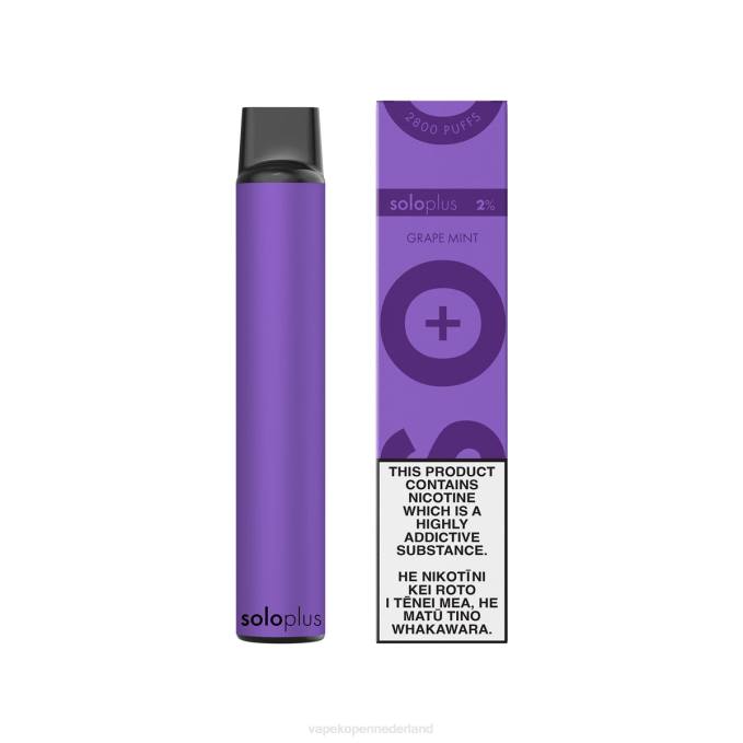 Electronic Cigarette Vape druiven munt | Solo Plus wegwerp damp 864D27