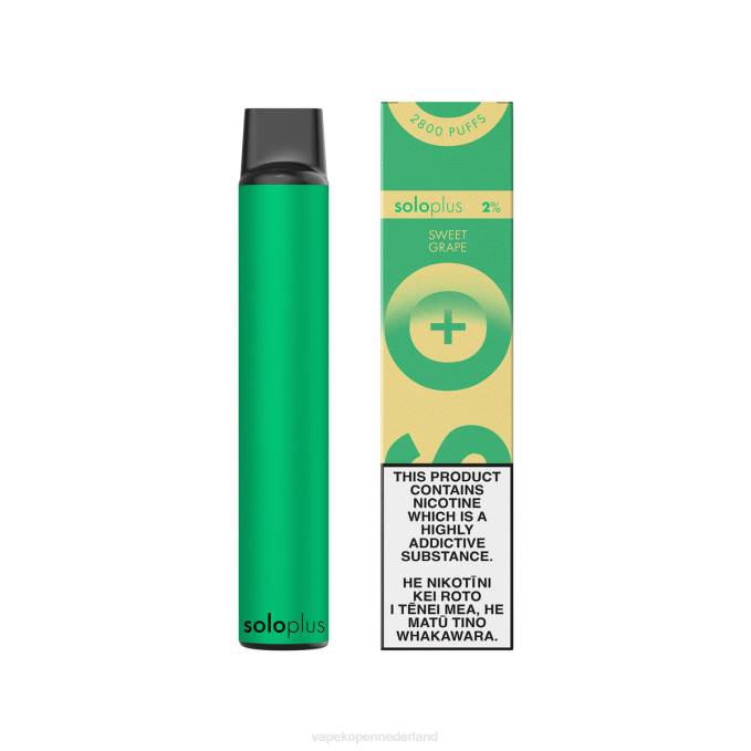 Vape Nederland zoete druif | Solo Plus wegwerp vape-paradijscollectie 864D40