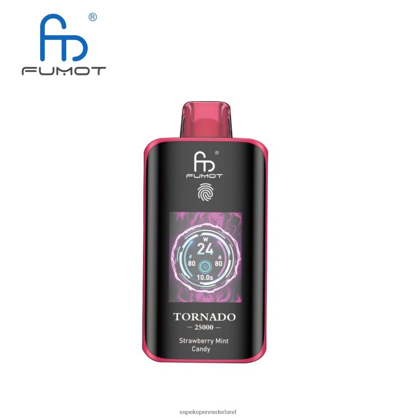 Fumot Tornado 25000 wegwerpdamp Aardbeienmunt snoep | 42ZR0D15 Vape Liquid