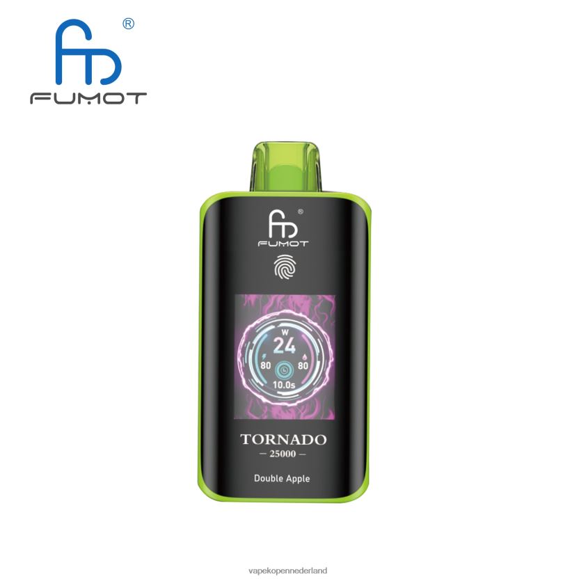 Fumot Tornado 25000 wegwerpdamp dubbele appel | 42ZR0D5 Vape Liquid