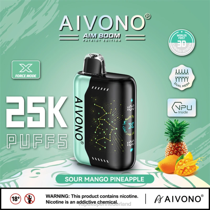 Aivono AIM BOOM 25000 zure mango-ananas - 2604351 Electronic Cigarette Vape