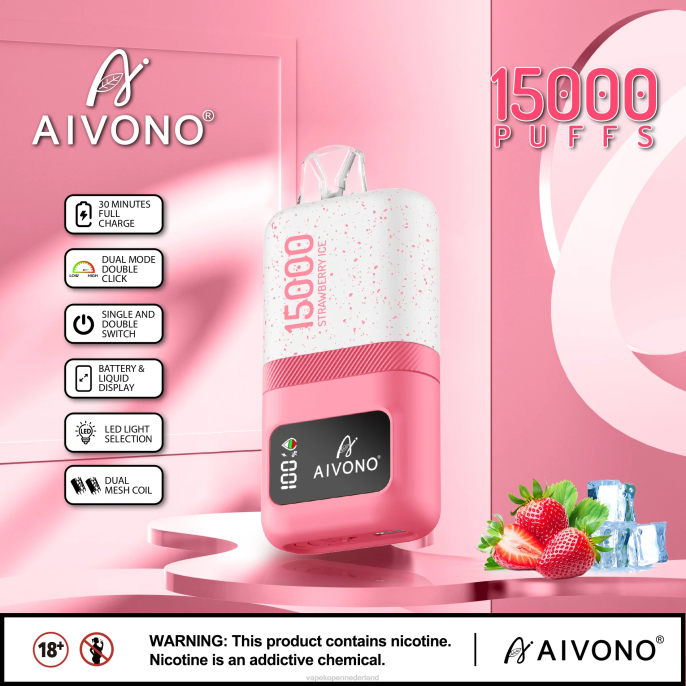 Aivono AIM magic 15000 aardbeien ijs - 260471 E-Liquid Nederland