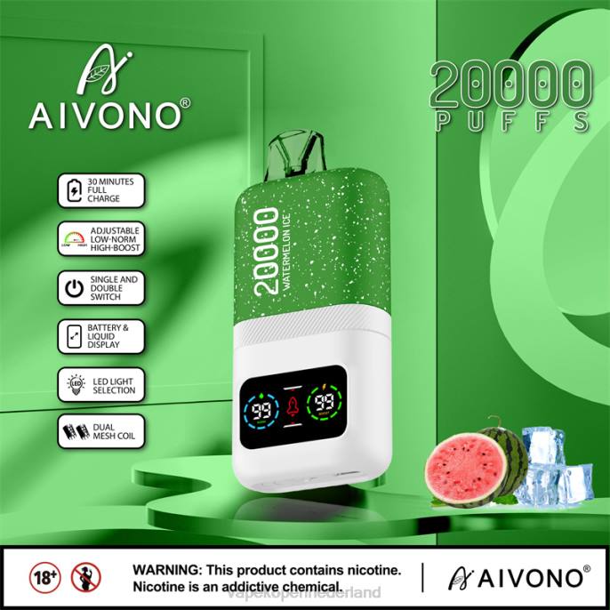 Aivono AIM magic 20000 watermeloen ijs - 260475 Electronic Cigarette Vape