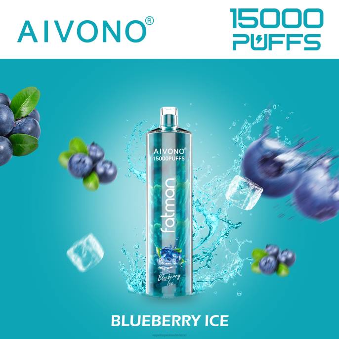 Aivono FATMAN 15000 bosbessen ijs - 260414 E-Liquid Nederland