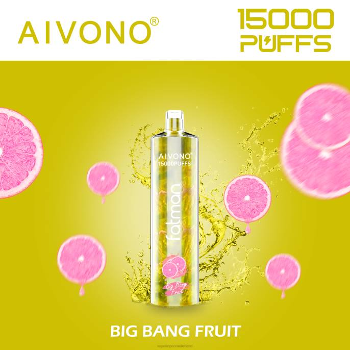 Aivono FATMAN 15000 grote knalfruit - 260416 Vape Nederland