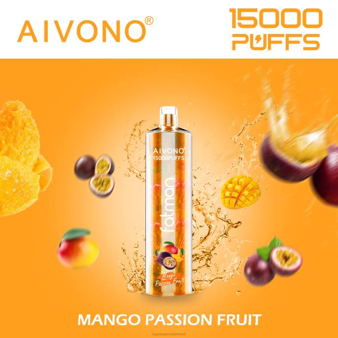 Aivono FATMAN 15000 mango-passievrucht - 260419 Vape Nederland