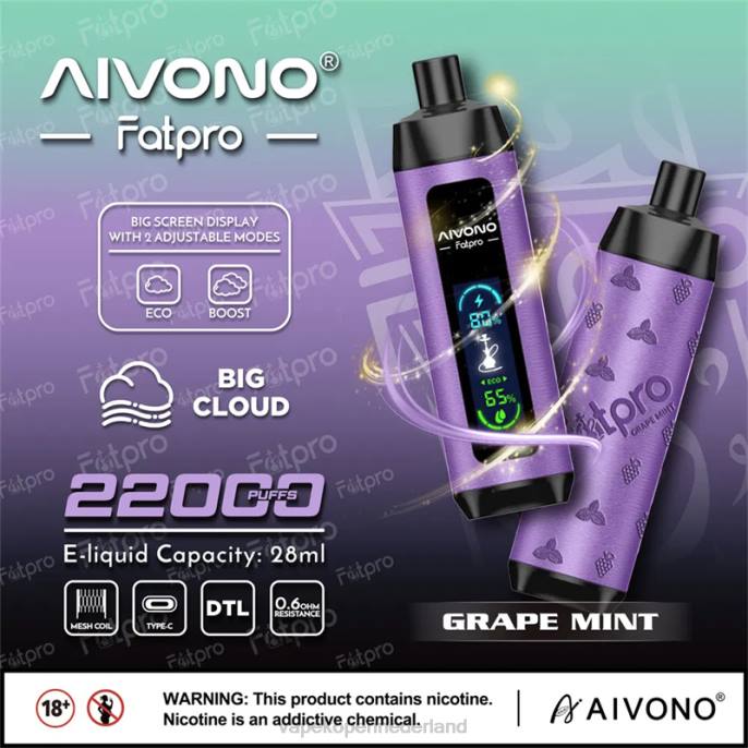 Aivono Fatpro 22000 druiven munt - 26042 E-Liquid Nederland