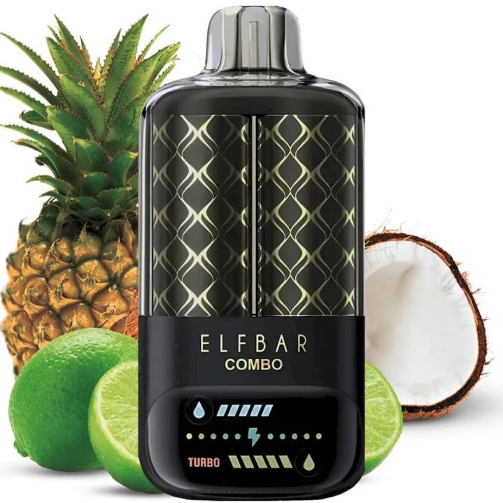 E-Liquid Nederland FT0H5 - limoen & ananas Elf Bar Combo 25000