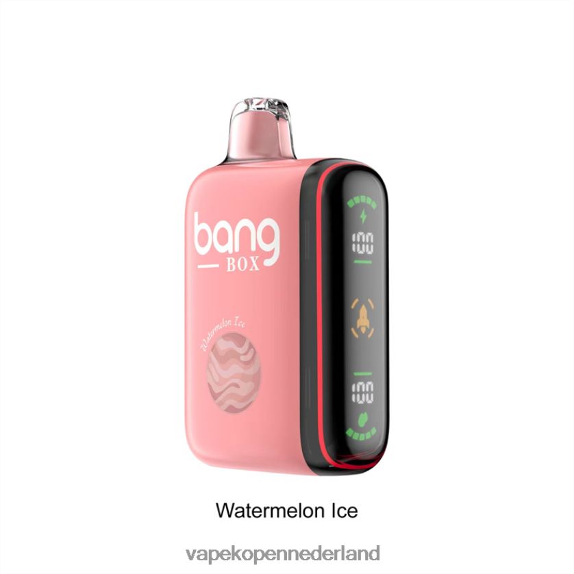 E-Liquid Nederland NFBX6N34 watermeloen ijs - Bang Box Intelligente vermogensweergave van 9000-18000 rookwolken