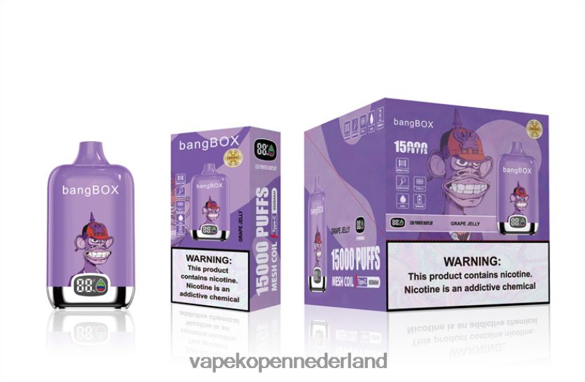E-Liquid Nederland NFBX6N49 druivengelei - Bang Box 15000 trekjes