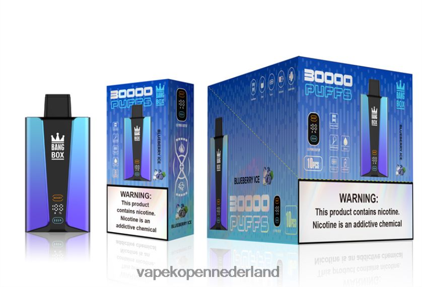 E-Liquid Nederland NFBX6N79 bosbessen ijs - Bang Box 30.000 trekjes slim scherm