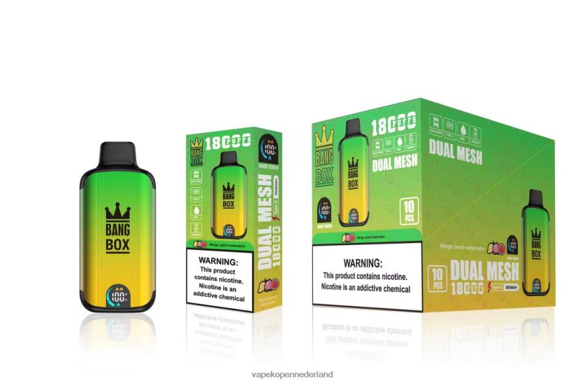E-Liquid Nederland NFBX6N89 mango perzik watermeloen - Bang Box 18000 trekjes