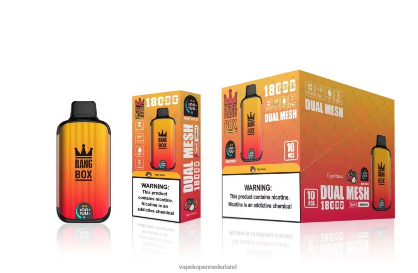 E-Liquid Nederland NFBX6N94 tijgerbloed - Bang Box 18000 trekjes