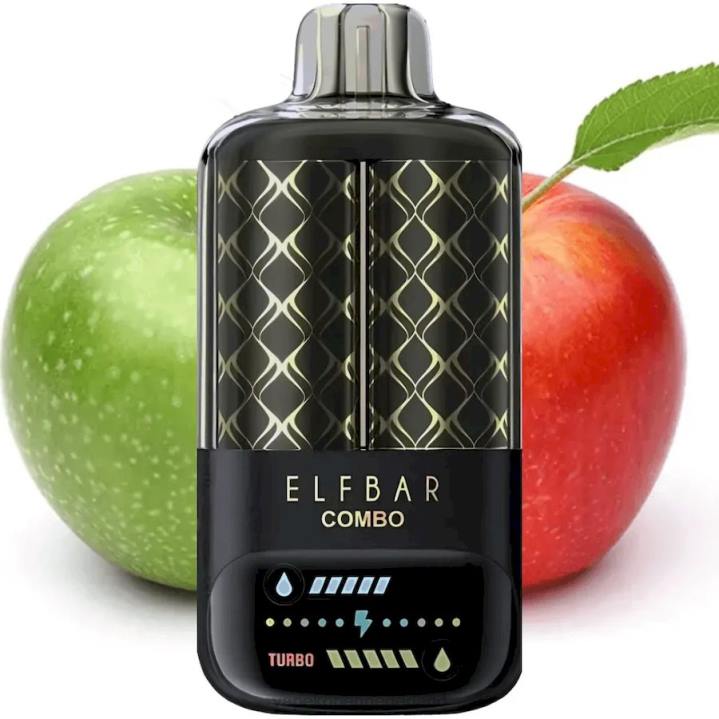 Electronic Cigarette Vape FT0H3 - groene appel & dubbele appel shisha Elf Bar Combo 25000