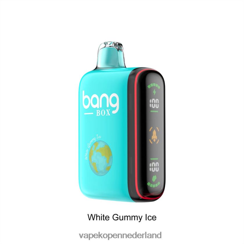 Electronic Cigarette Vape NFBX6N30 wit gomachtig ijs - Bang Box Intelligente vermogensweergave van 9000-18000 rookwolken