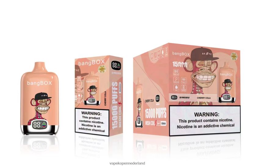 Electronic Cigarette Vape NFBX6N40 kersen cola - Bang Box 15000 trekjes