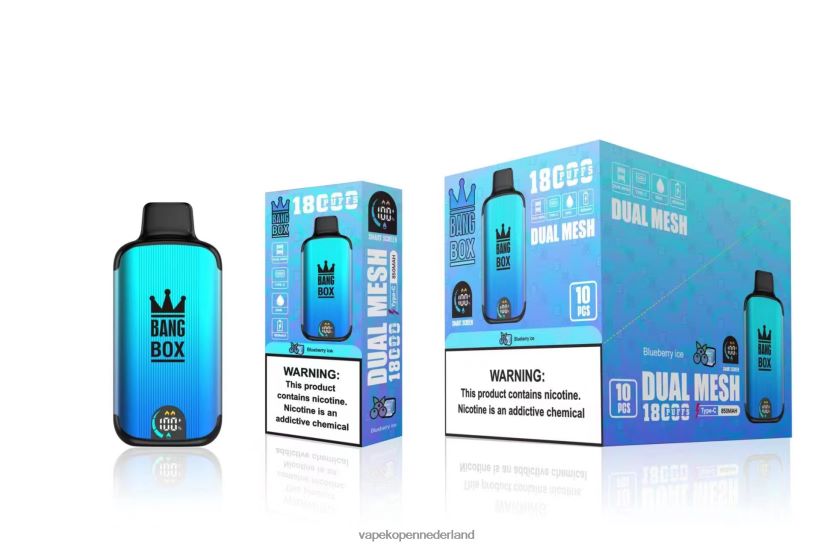 Electronic Cigarette Vape NFBX6N90 bosbessen ijs - Bang Box 18000 trekjes