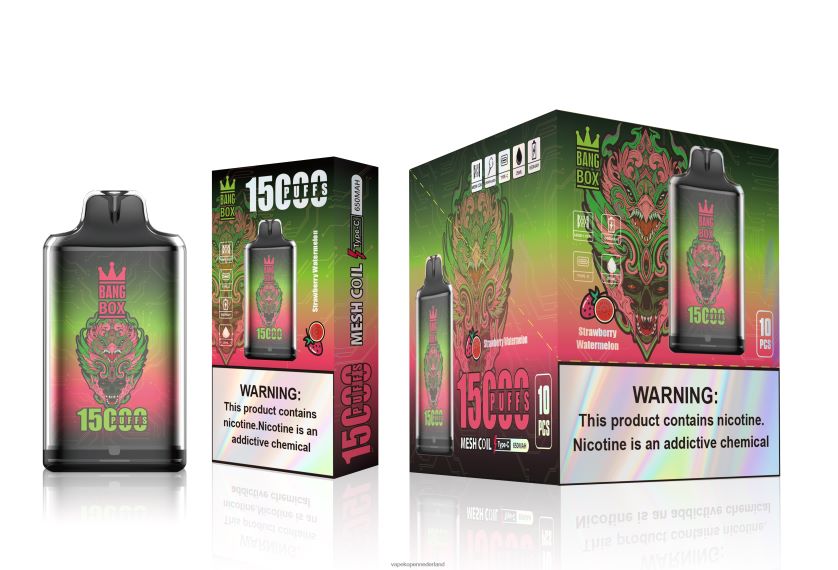 Vape Kopen NFBX6N103 aardbei watermeloen - Bang Box s1-15000 trekjes