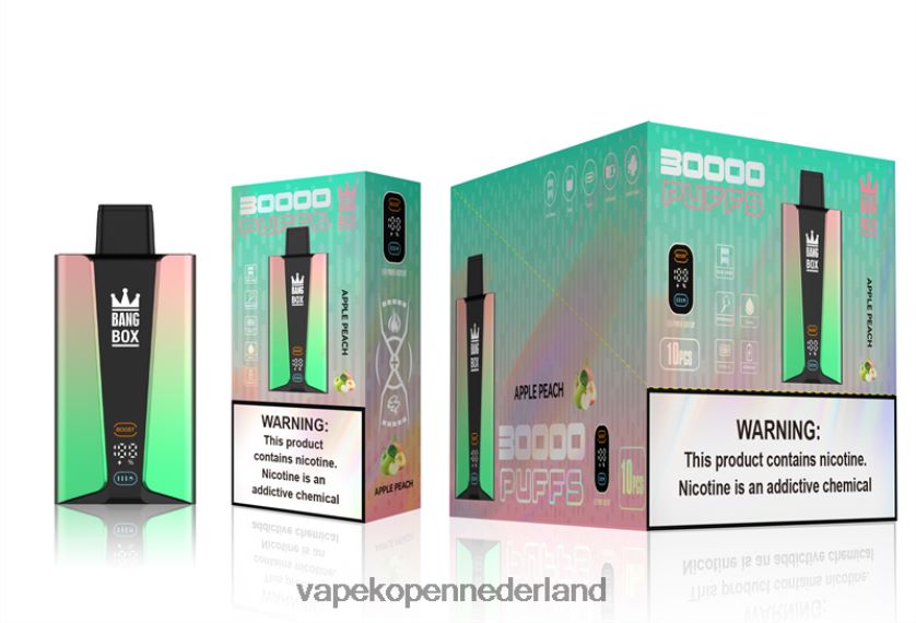 Vape Kopen NFBX6N83 appel perzik - Bang Box 30.000 trekjes slim scherm